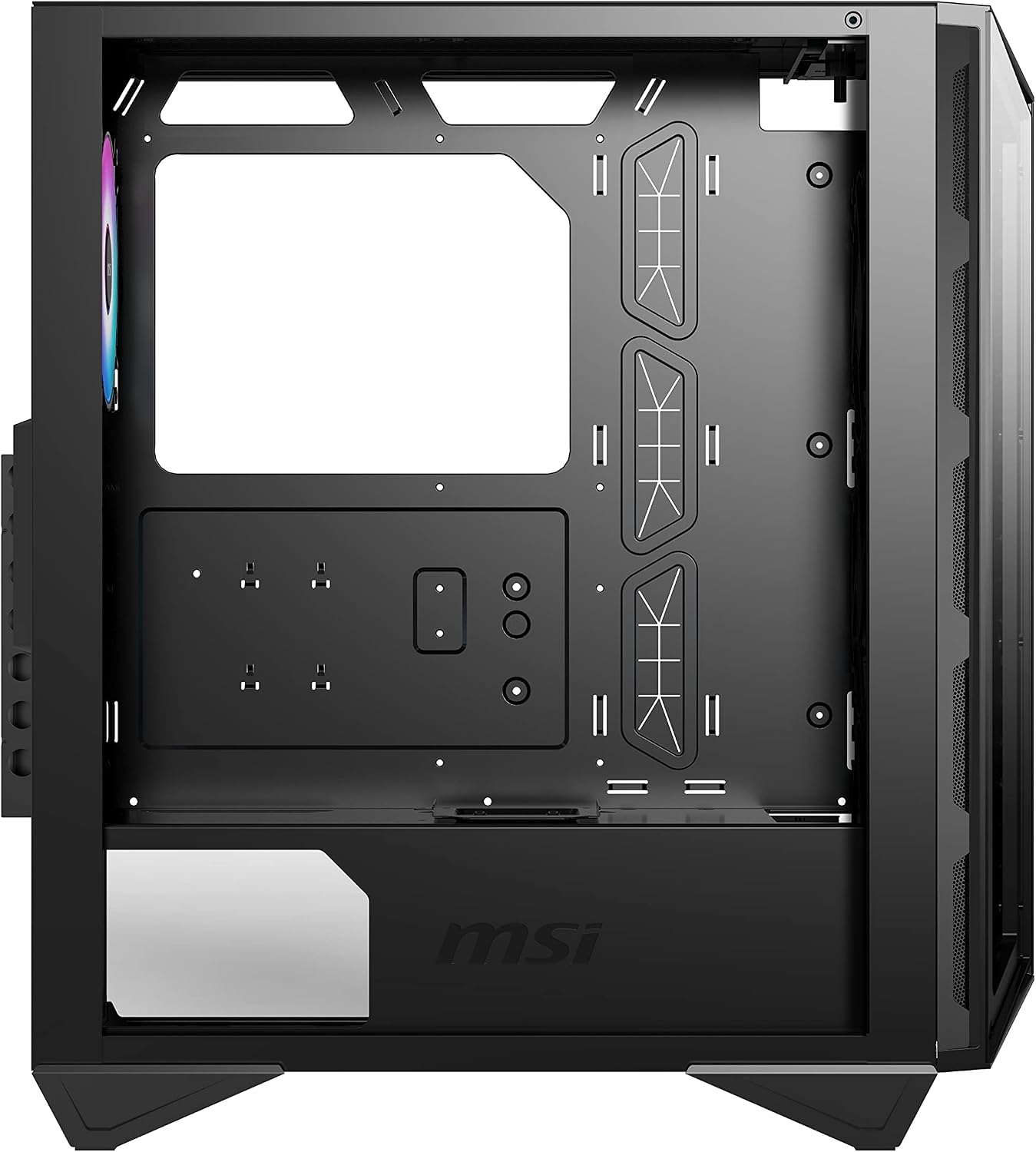 MSI MPG GUNGNIR 110R Mid-Tower PC Case, Tempered Glass, ATX, M-ATX & Mini-ITX Capacity - Image 5