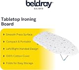 Beldray Tabletop Ironing Board 73x31 cm with 100% Cotton Cover Felt Pad view 2