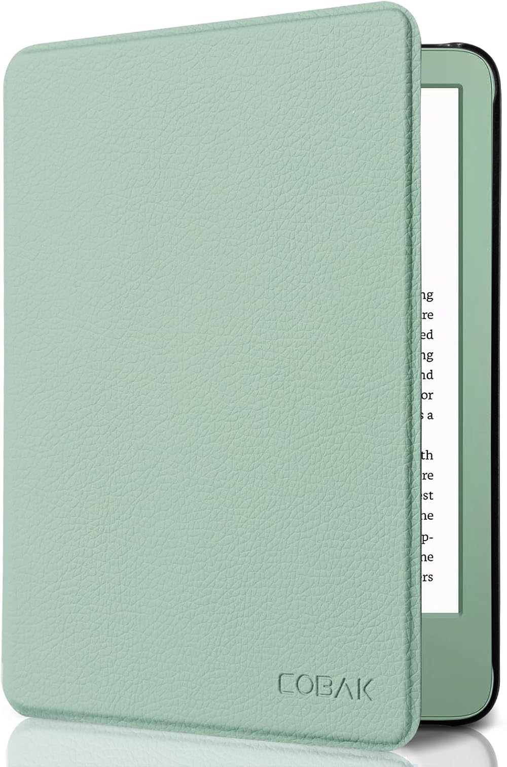 CoBak Matcha Green PU Leather Case for 6 Kindle 11th Gen 2024/2022