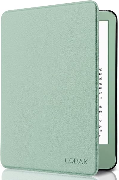 CoBak Matcha Green PU Leather Case for 6 Kindle 11th Gen 2024/2022
