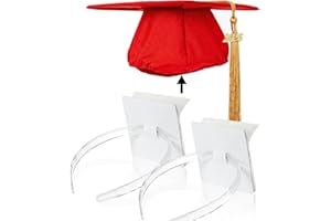WUSUTE Graduation Cap Headband, Anti-Slip Insert for Grad Hat, Grad Cap Headband for Graduates, Students, Women, Pack of 2, C