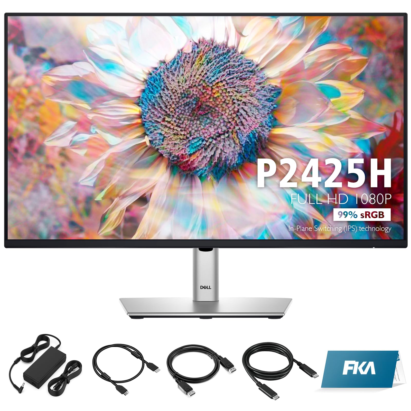 Dell P2425H Monitor - 24 Inch, Full HD 1080p