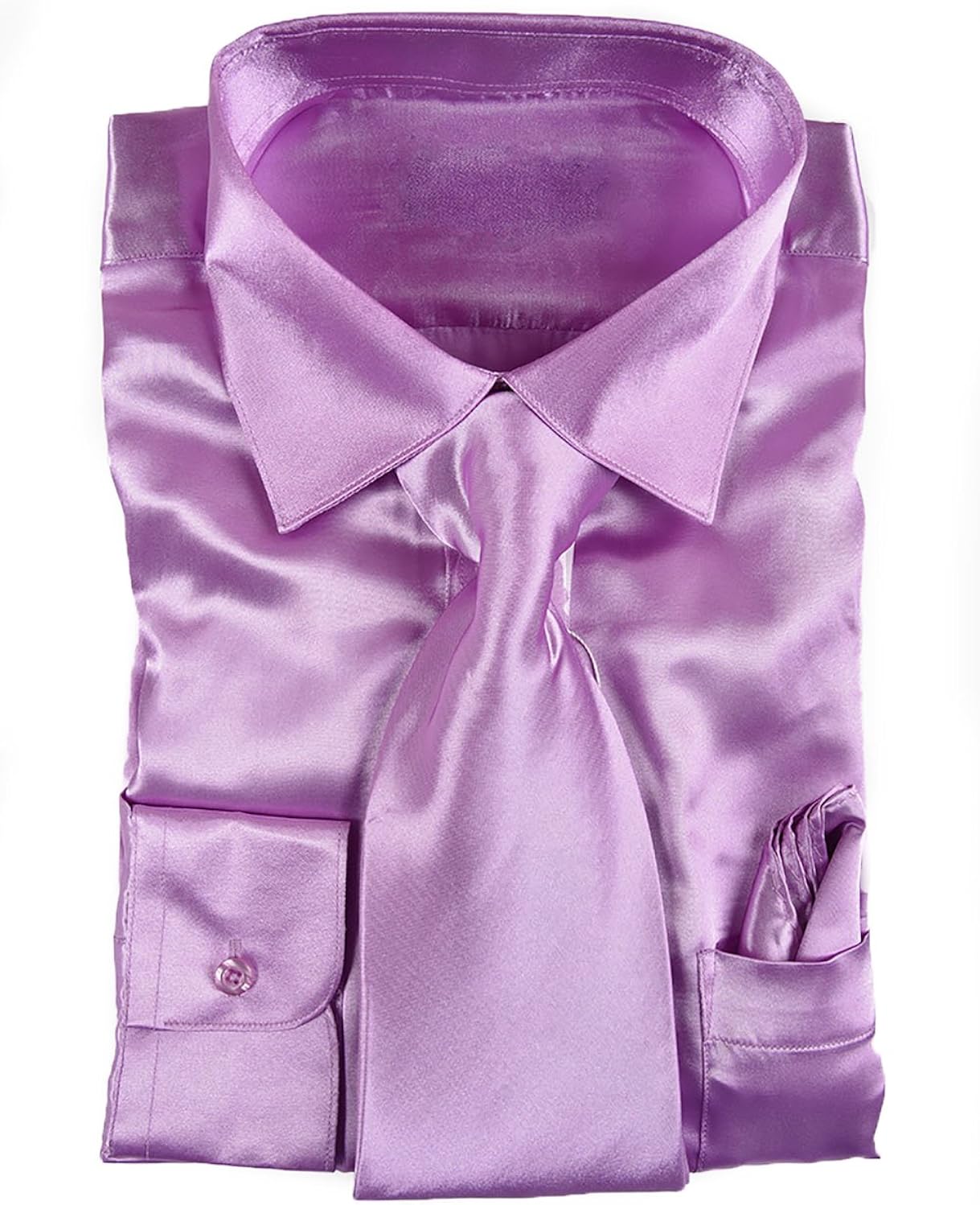 lavender satin blouse