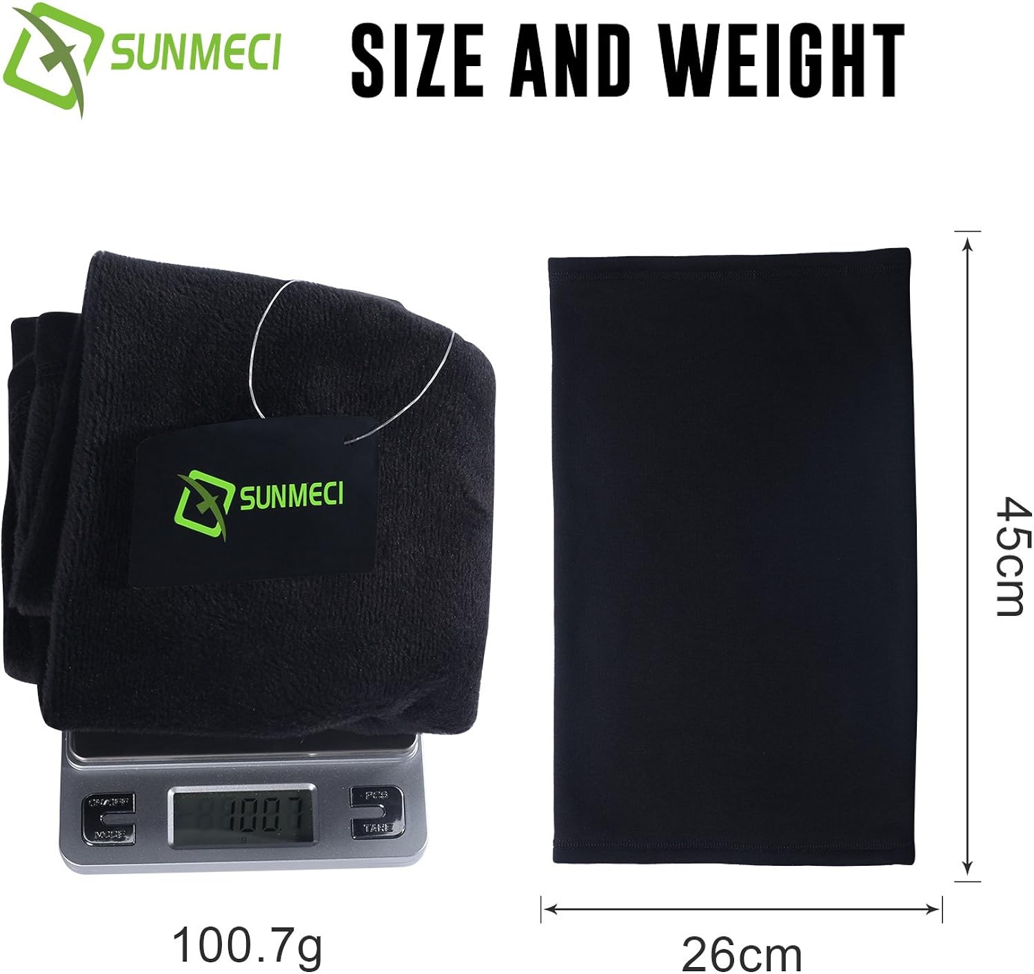 Neck Gaiter Warmer Windproof Mask Fleece - Face Mask Black: Clothing
