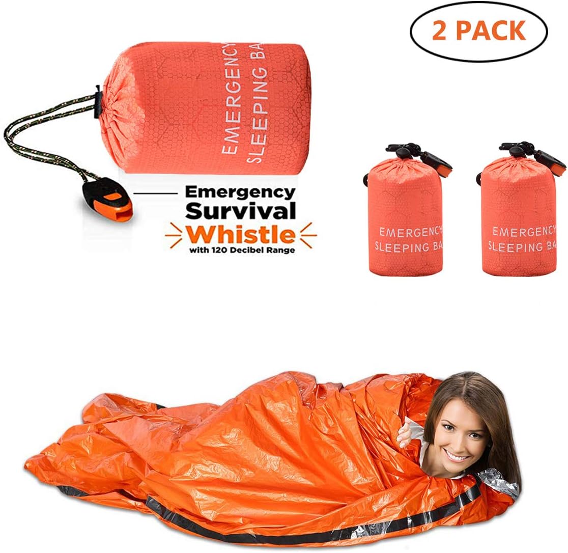 Reusable Emergency Sleeping Bag Waterproof Survival Camping Travel Bag