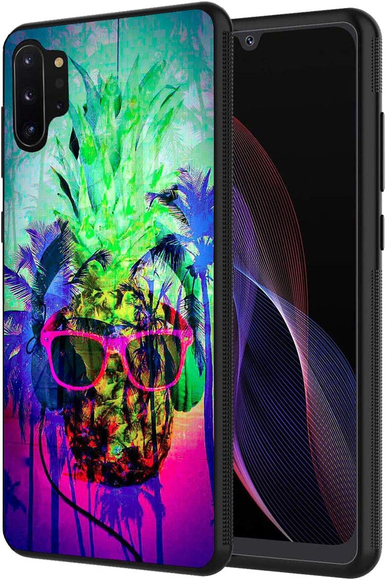 Note 10 Plus case,Slim Anti-Scratch Shockproof Silicone TPU Protective Cover for Samsung Galaxy Note 10 Plus/Note 10 Plus 5G, Colorful Pineapple
