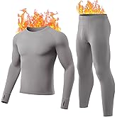 gagli Thermal Underwear for Men - 2 Styles: 185g Lightweight Thin Base Layer & 220g Midweight Micro-Fleece Lined Long Johns