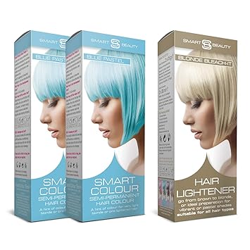 Smart Pastel Bleach It And Baby Blue Hair Dye Amazon De Beauty