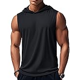 MAGCOMSEN Mens Tank Top Sleeveless Hoodie Cotton T-Shirt Summer Casual Shirt Muscle Tee
