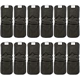 ALVABABY Reusable 5 Layers 12 Pack Inserts with Gussets for Baby Cloth Diaper and Cloth Diapers Covers 12FLN