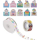 20 Yards Happy Birthday Ribbon,1" Gift Wrapping Ribbon Crafts Party Decoration, Colorful Happy Birthday Themed Ribbons for Cake Bouquet Gift Wrapping Bow Making Birthdays Decoration