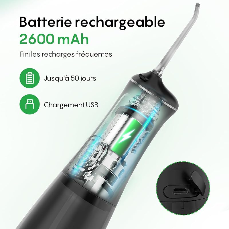 Hydropulseur Dentaire Portable 300 ml Irrigateur Buccal
