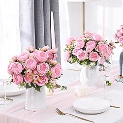 MARTINE MALL 2 Packs Peonies Artificial