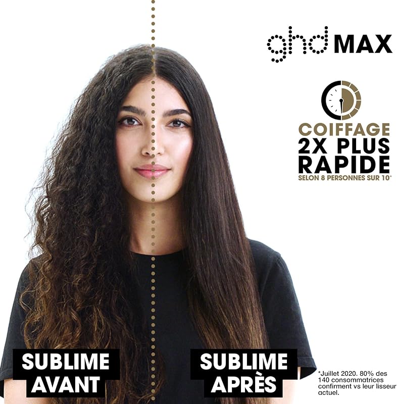 - Lisseur cheveux ghd Max - Fer à lisser professionnel (Noir)