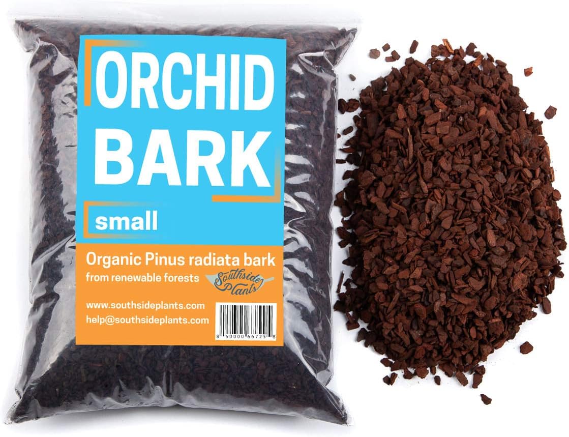 Organic Orchid Bark Small (3/8") 1 Gallon of Long Lasting New Zealand Pine Bark