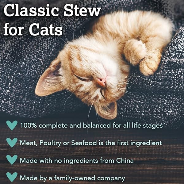 CARU – CHICKEN STEW FOR CATS, NATURAL CAT FOOD WITH ADDED VITAMINS, NON-GMO INGREDIENTS, COMPLETE AND BALANCED FOR ALL STAGES OF LIFE (6 OZ)