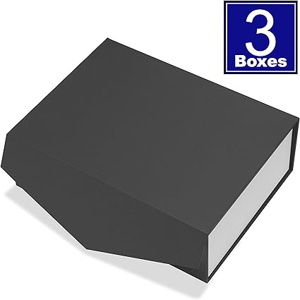 Amazon Com Cohaja Matte Black And White Gift Box With Magnetic