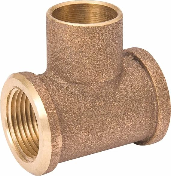 Mueller Industries A 04109NL Mueller Copper Tee 3/4" x 1/2" x 3/4