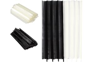 UCDOET Tag Gun Refills, 2000PCS Mini Stitch Gun Refill 0.18inch Micro Fasteners Tagging Gun Refills for Clothing Quick Sewing - 1000 Black Fasteners+1000 Clear Fasteners (NOT for Standard Tag Gun)