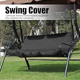 Socobeta Black Swing Seat Cushion Cover - Waterproof & Durable view 4