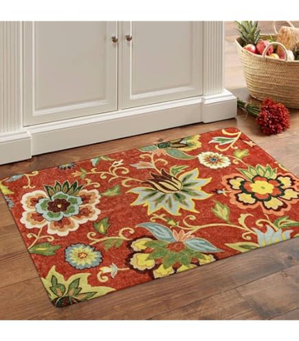 Amazon.com: HF by LT Hydrangeas Rug, 24 x 36 inches, Hand-Hooked
