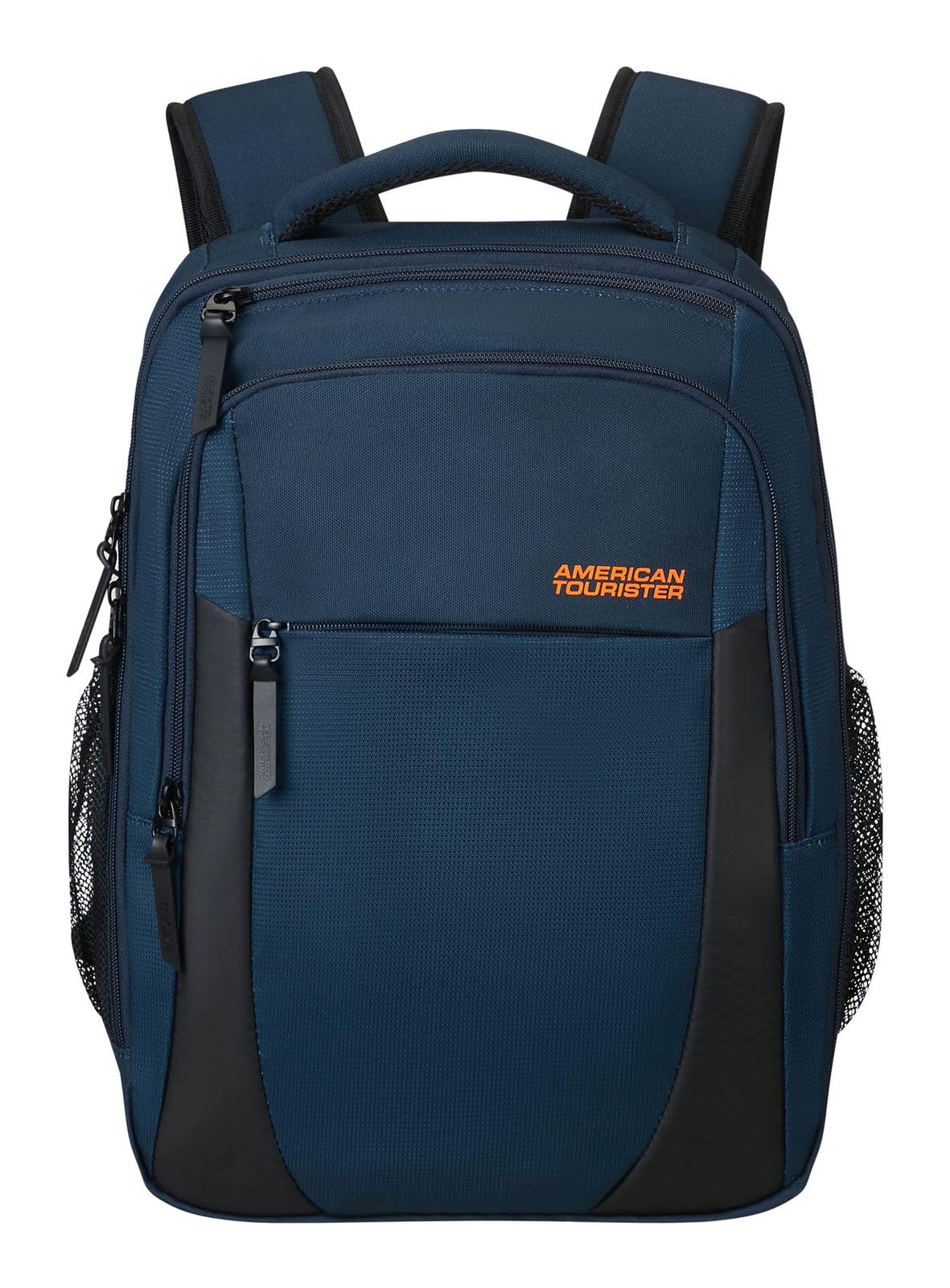 American Tourister Urban Groove UG12 - Laptop Backpack 15.6" (46 cm) - Business & School Backpack with Bottle Holder, Ergonomic, Smart Sleeve - 20.5L - Blue (Dark Navy)