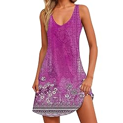 Seniors Sun Dresses for Women 2025 Vacation