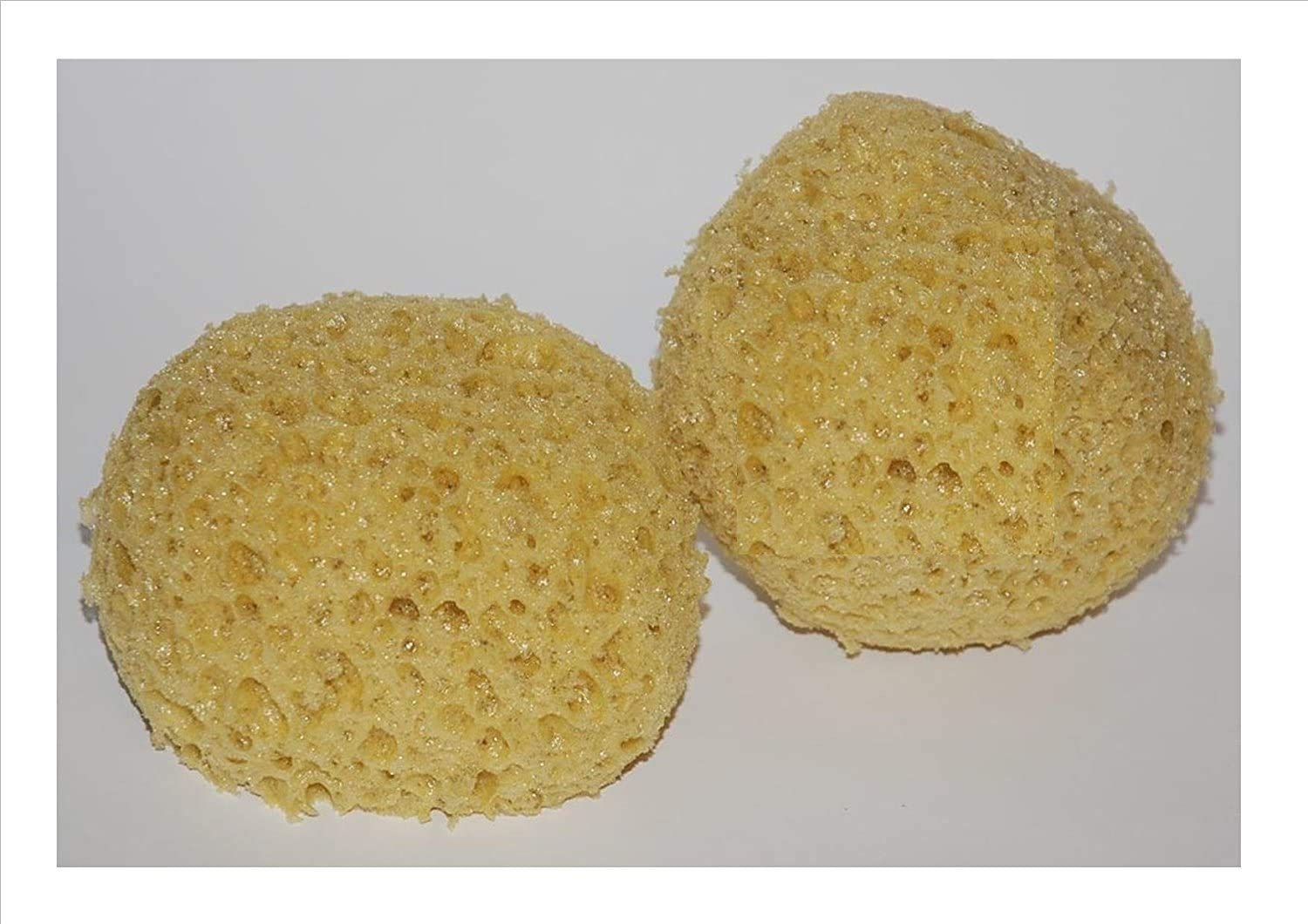 2 X LUXURY SOFT FAUX SEA BATH/SHOWER SPONGES /SENSITIVE SKIN comes in a NATURELLE Bag