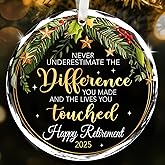 NewEleven Galentines Day Gift for Woman, Men - Farewell Gifts for Coworkers, Christmas Tree Decorations, Retirement Ornament for Coworker, Friend - Galentines Day Ornament