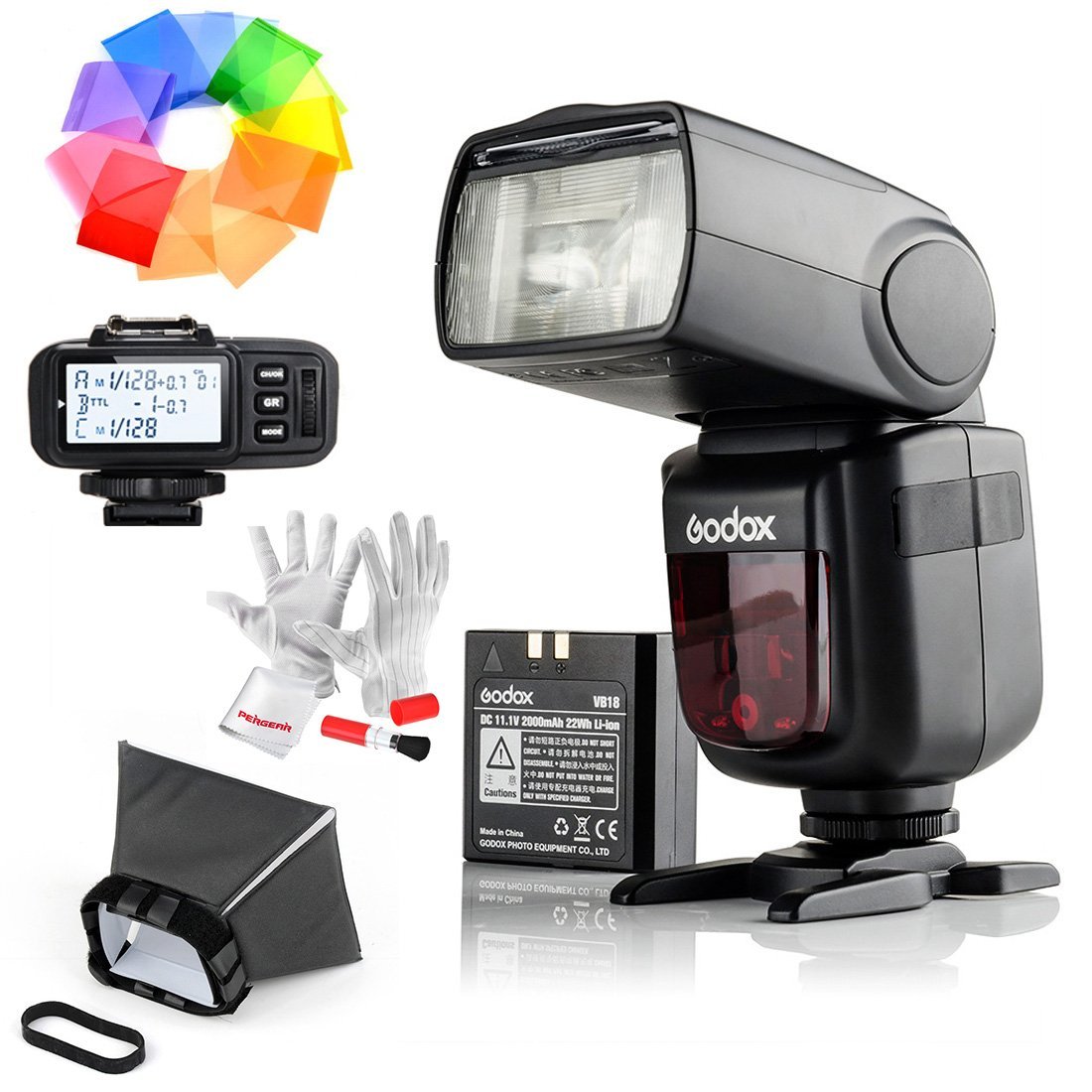 Godox Ving V860IIS 2.4G GN60 TTL HSS 1/8000s Li-on Battery Camera Flash Speedlite with X1T-S Wireless Flash Trigger for Sony - 1.5S Recycle Time 650 Full Power Pops Supports TTL/M/Multi/S1/S2