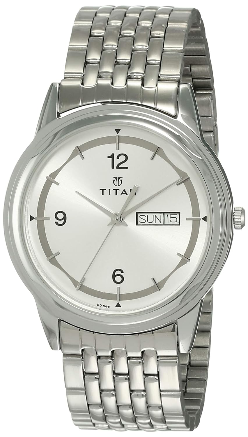 Buy Titan Karishma Analog Silver Dial Men's Watch NK1638SM01