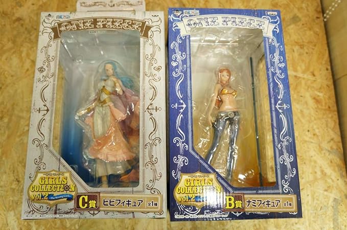 Amazon ワンピース 一番くじ ガールズコレクション Girls Collection Vol 2 B賞 ナミ C賞 ビビ ２種セット アニメ 萌えグッズ 通販