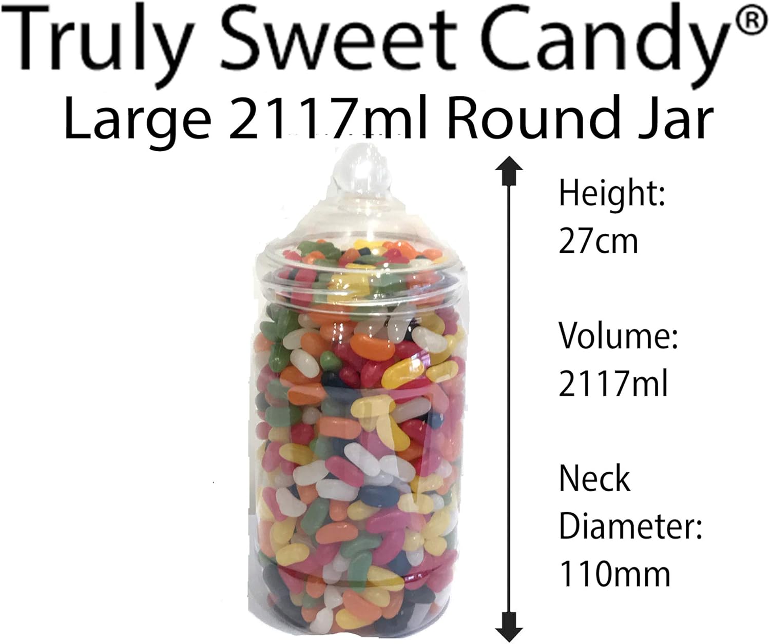 LARGE 10 MIXED Plastic Sweet Jars, 2 Tongs, 2 Scoops, 100 Bags - Image 5