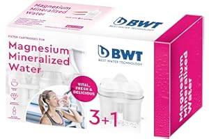 BWT Magnesium Gourmet L0814334 Cartridges Water Filter (Pack of 3 + 1)
