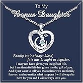 UPROMI To My Granddaughter/Daughter/Niece Gifts Necklace, Valentines Christmas Birthday Gifts, I Love You to The Moon and Back