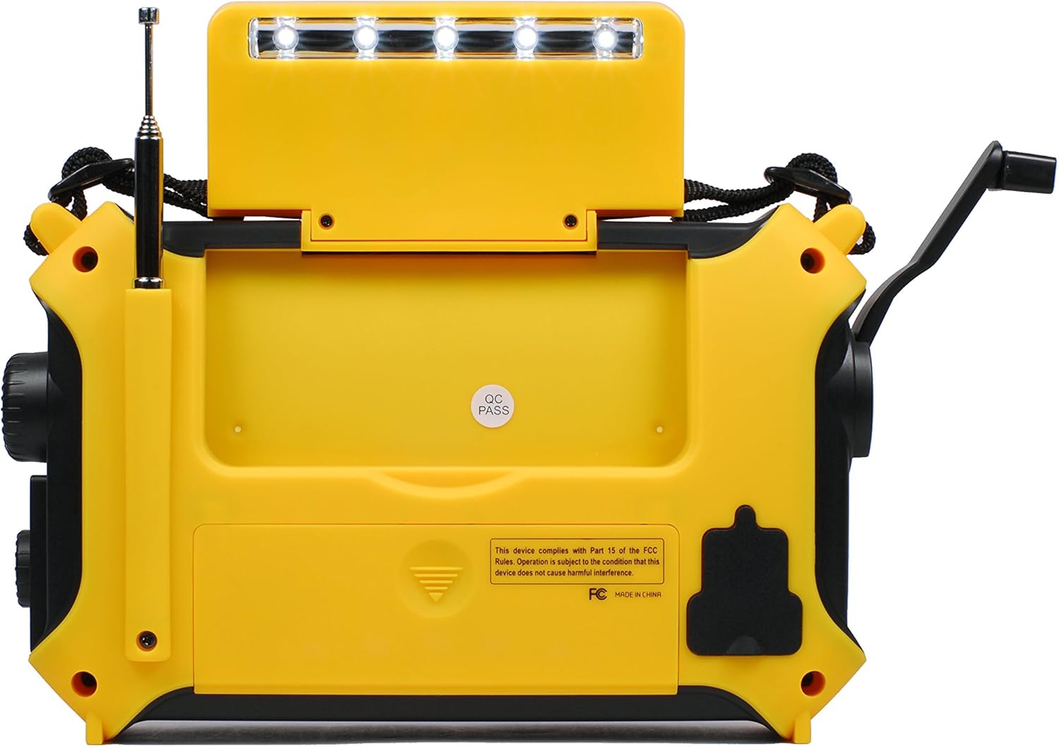 Kaito KA500 5-way Powered Solar Power,Dynamo Crank, Wind Up Emergency AM/FM/SW/NOAA Weather Alert Radio with Flashlight,Reading Lamp and Cellphone Charger, Yellow: Home Audio & Theater
