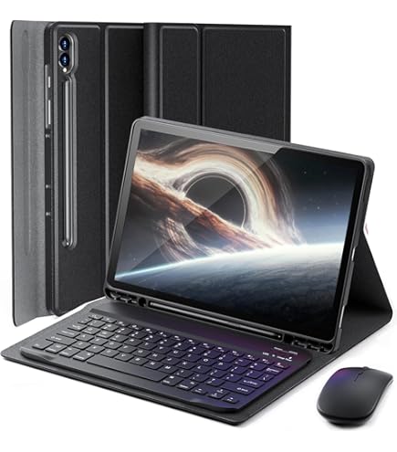 キーボード Galaxy Tab S8 Ultra Book Cover Keyboard Samsung Galaxy Keyboard Cover Black - Works with Tab S8