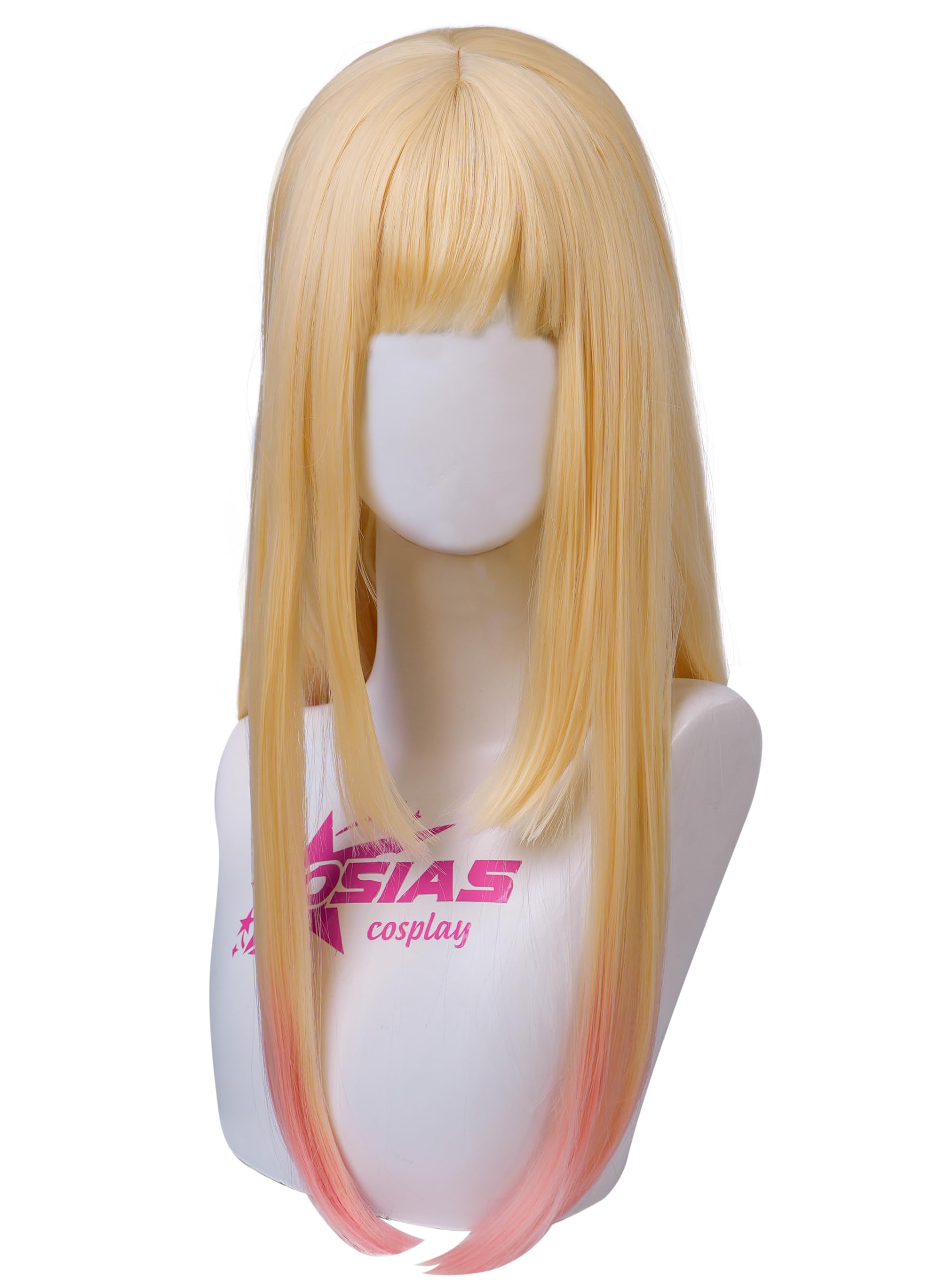 OSIAS Kitagawa Marin Wig Long Yellow to Pink Gradient Synthetic Heat Resistant Hair