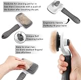 Elezenioc Dog Brush Cat Grooming Comb Self Cleaning Slicker with Easy Clean view 5