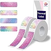 WONLABEL D30 Thermal Labels, 12x40mm (0.47"x1.57") Adhesive D30 Label Tape for D30 /D30S Label Makers, D30 Label Maker Tape Refill, 320 PCS/2Rolls