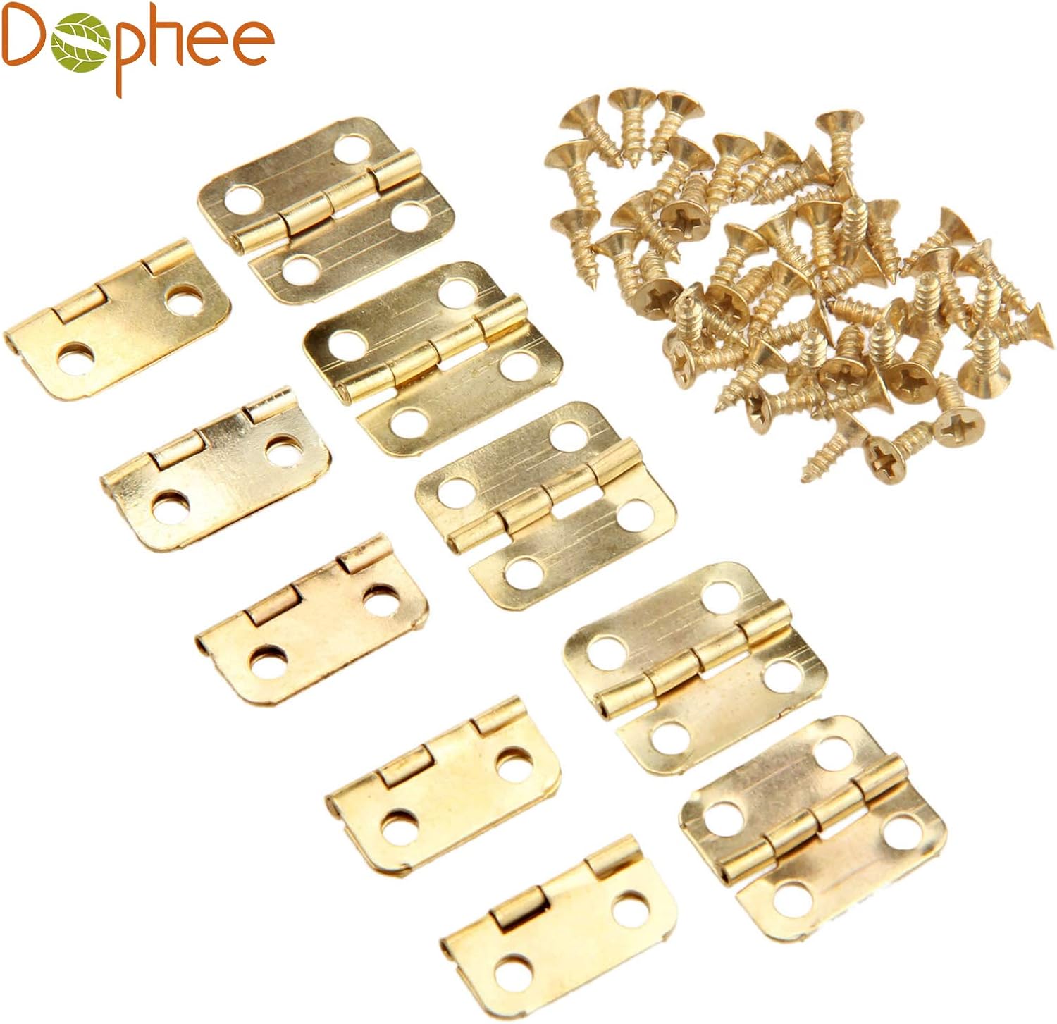 Dophee 10PCS Gold Mini Hinges - Image 5