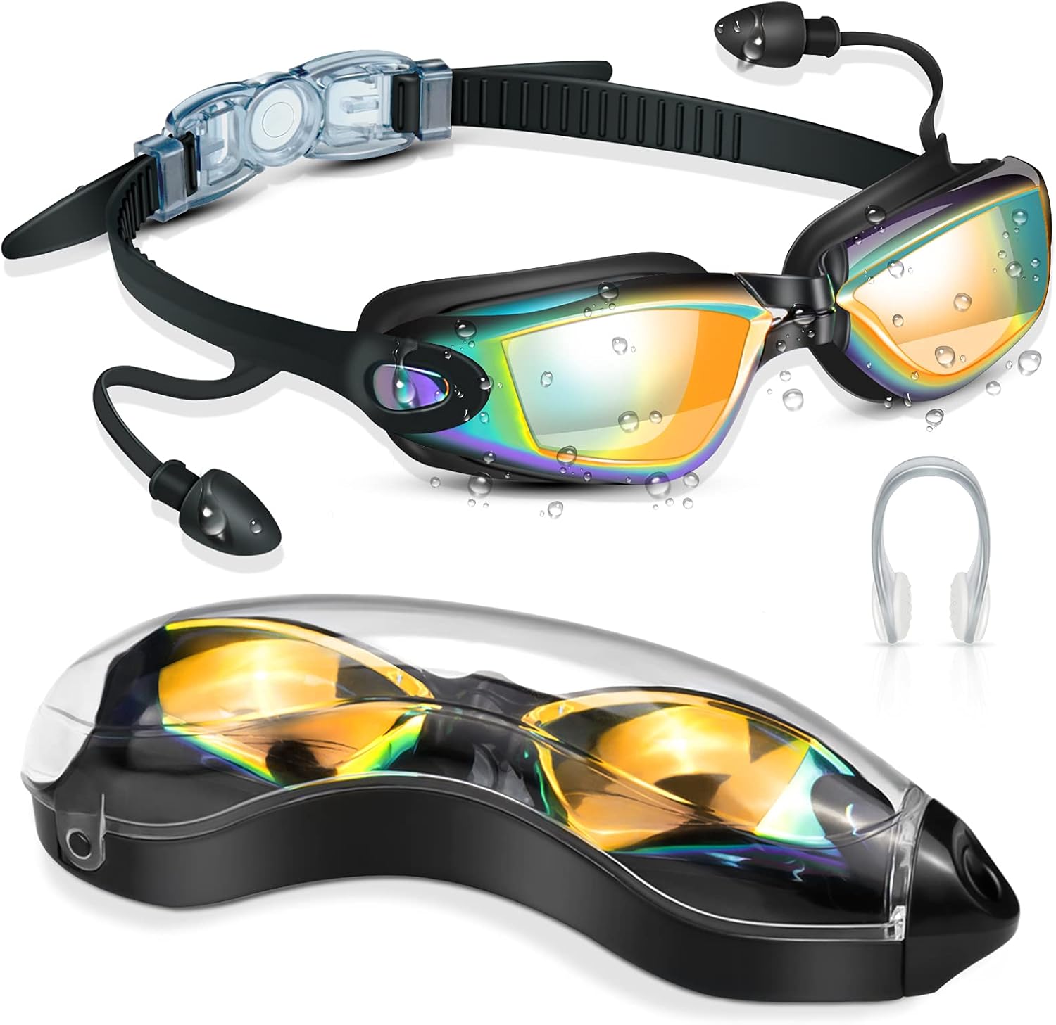 Swim Goggles, FOKATY Swimming Goggles No Leaking Anti Fog