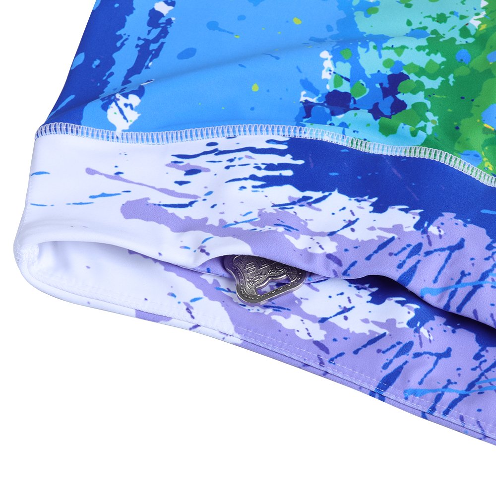 TUONROAD High Waist Printed Leggings Tummy Control Fitness Active Workout Running Jogging Gym Yoga Pants Activewear (Tie-Dyed-1, L)