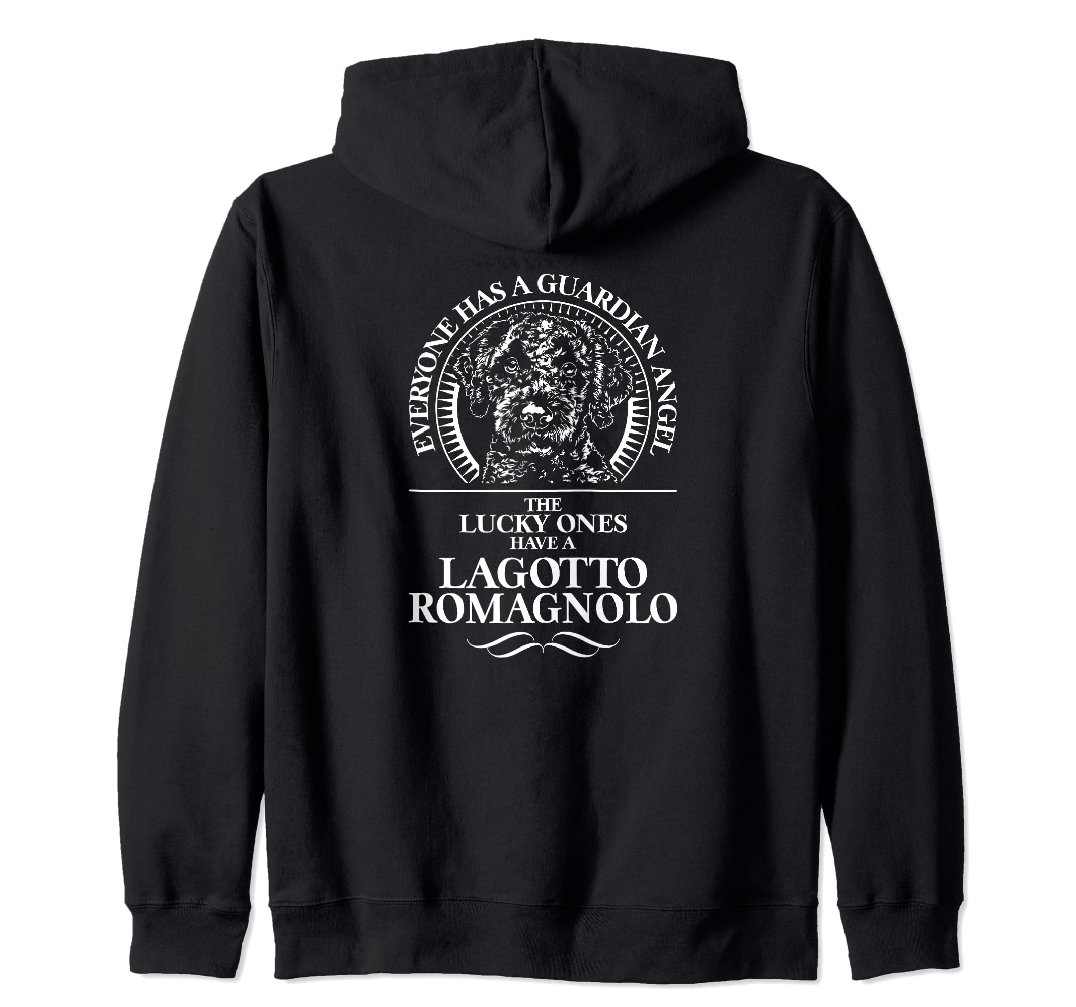 Proud Lagotto Romagnolo Guardian Angel dog saying Zip Hoodie