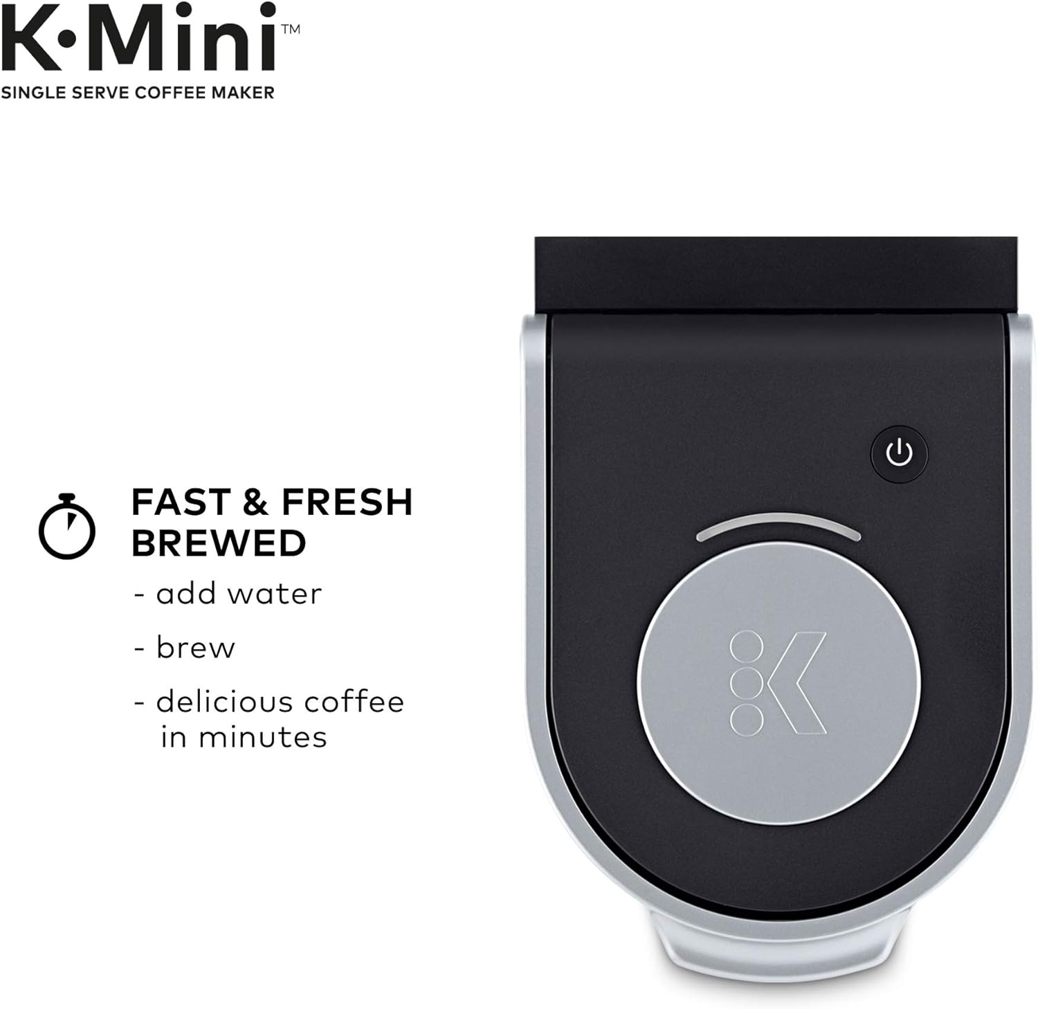 Keurig K-Mini Coffee Maker, Single Serve K-Cup Pod Coffee Brewer, 6 to 12 oz. Brew Sizes, Black: Kitchen & Dining