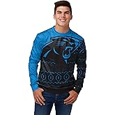 FOCO Men's NFL Printed Primary Logo Lightweight Holiday Sweater