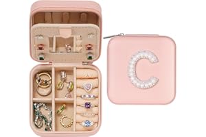 Parima Valentines Day Gifts for Her - Travel Jewelry Case, Travel Jewelry Organizer | Travel Gifts for Women Travel Essentials | Personalized Birthday Gifts for Her Teen Girls Wife Girlfriend