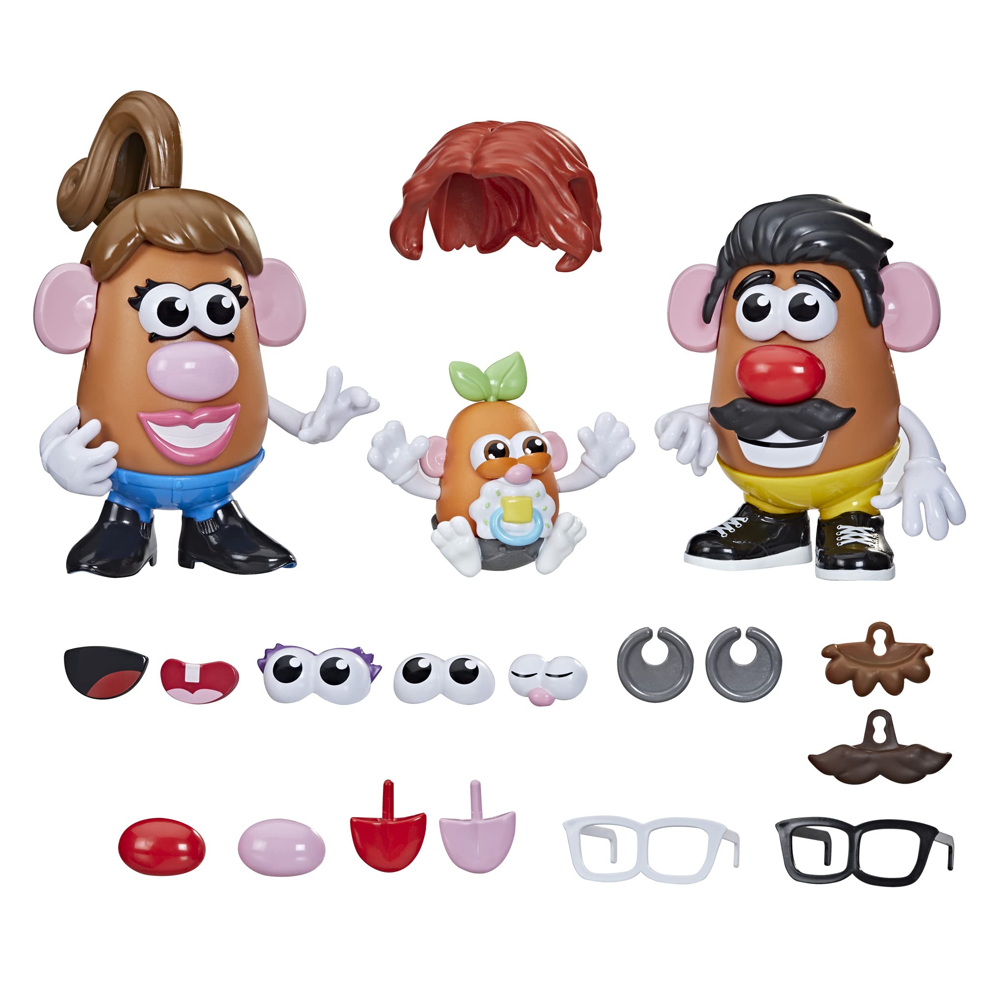 Potato Head Create Your Family Toy For Kids Ages 2 and Up, Includes 45 Pieces to Create and Customize Potato Families