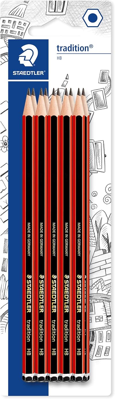 Staedtler 110HBK10D Tradition Graphite Pencil Pack of 10 HB Lead 2 mm