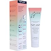 Better & Better Kids Toothpaste | Natural Hydroxyapatite Toothpaste Infused w/Calcium & Vitamins D, E, B12 | Fluoride & SLS Free for Sensitive Brushers | Watermelon Flavor | 3.4oz, 1 Pack